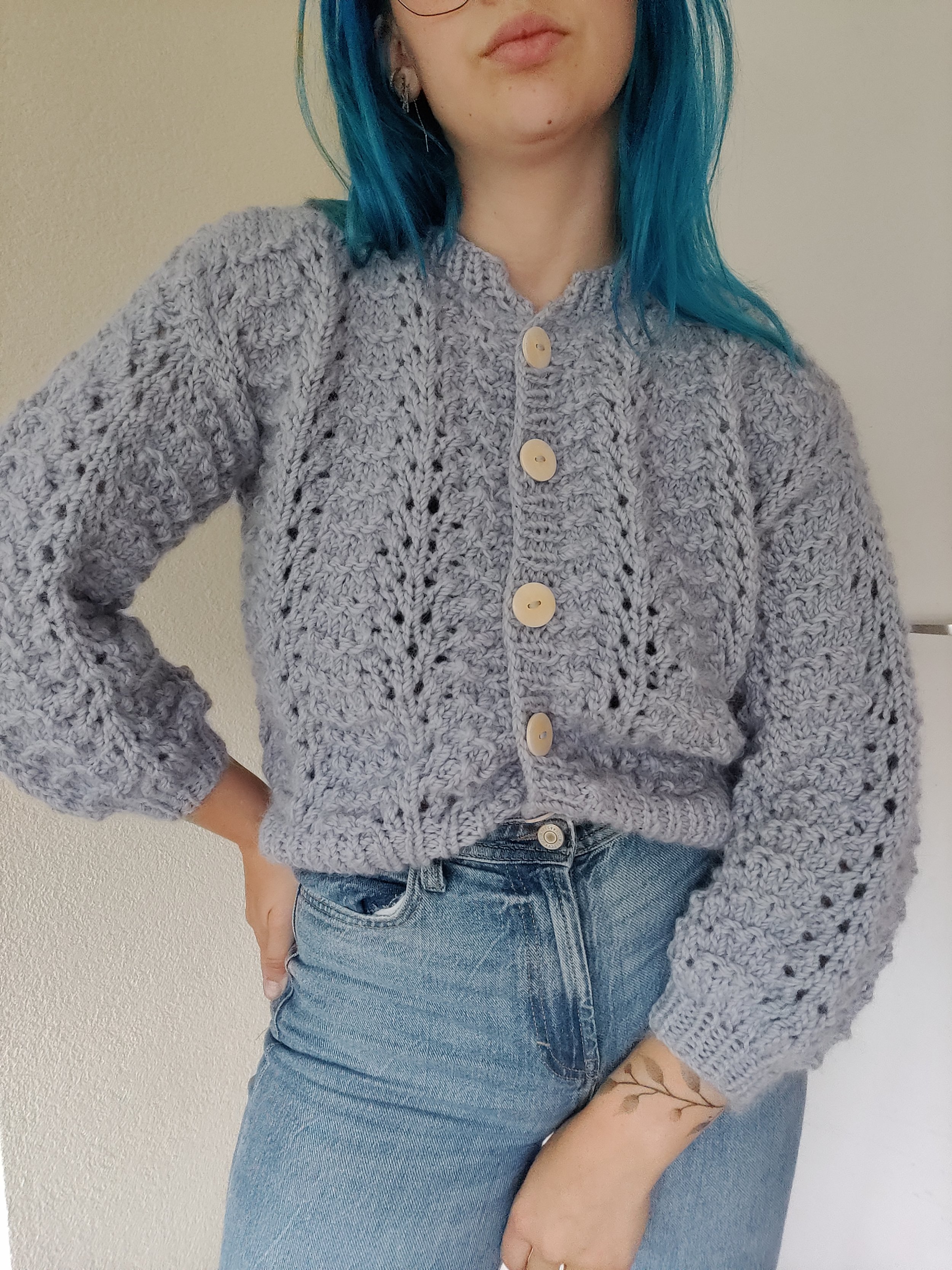Fashionably Lace Cardigan Lite — karas.knit.eng